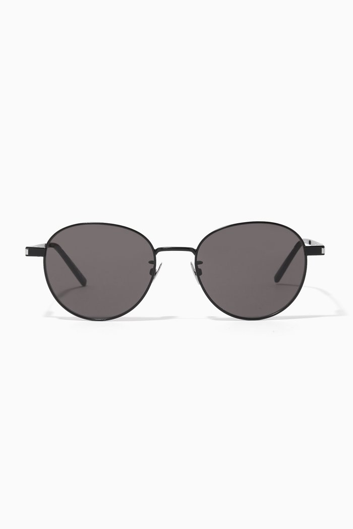 

Aviator Sunglasses in Metal, Black