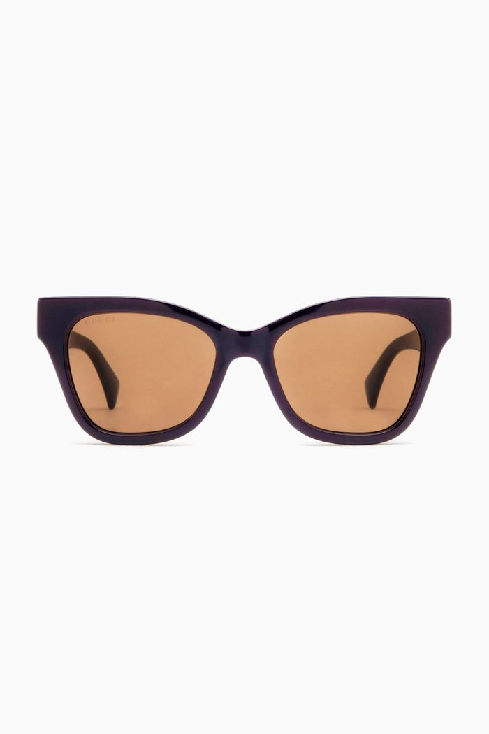 

Cat-Eye Sunglasses in Acetate, Black