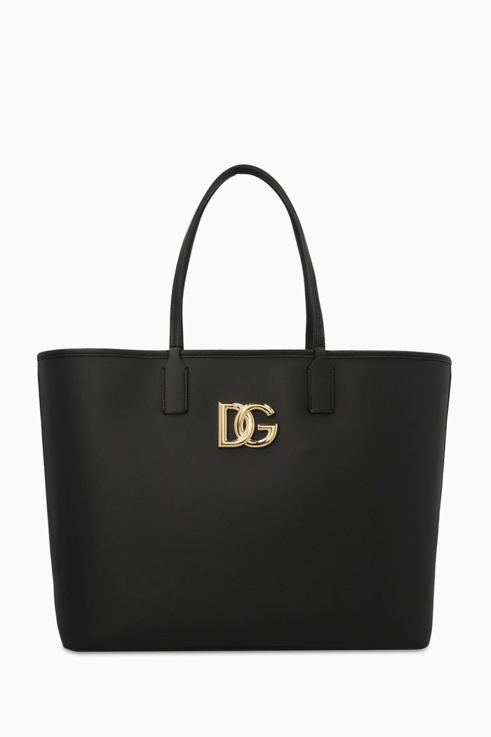 

Medium Fefè Tote Bag in Calfskin, Black