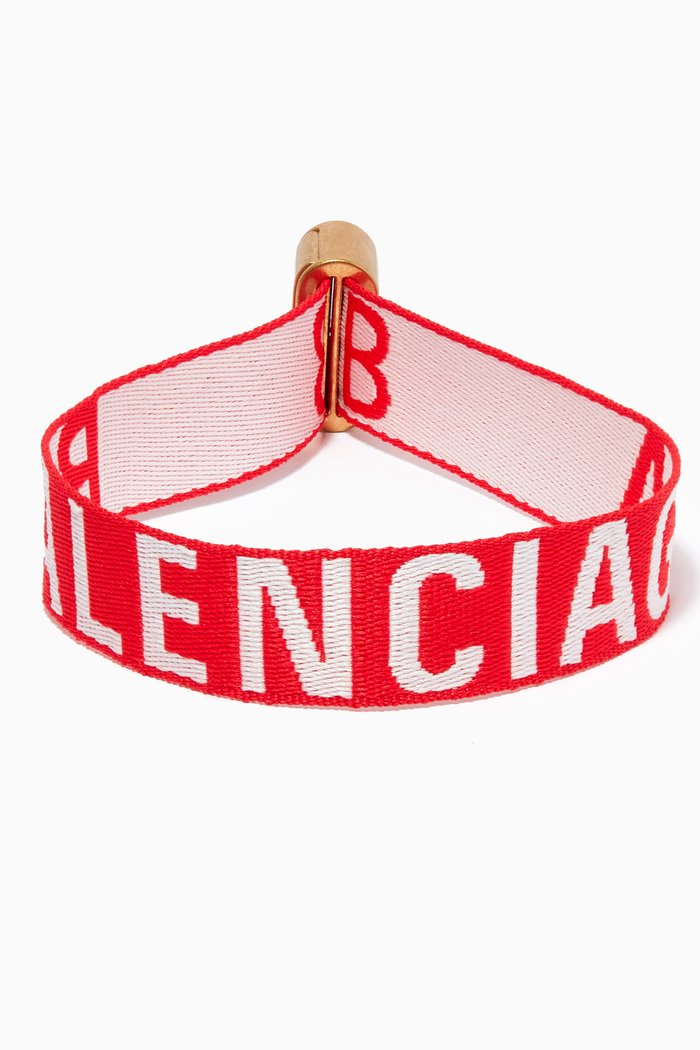 

Party Bracelet in Woven Fabric, Red