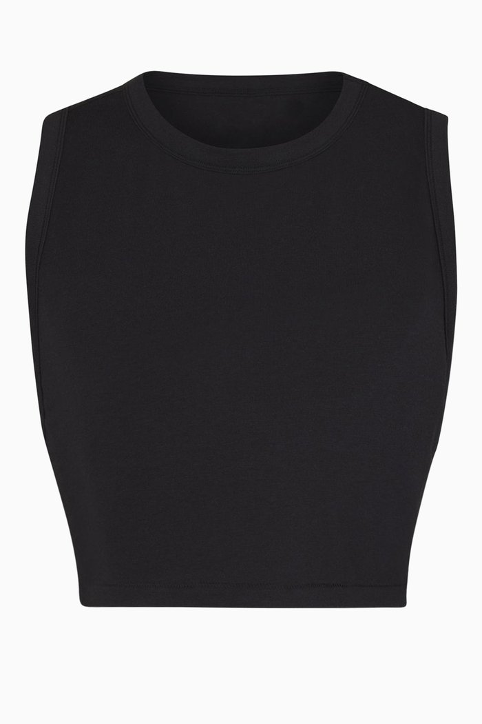 

Boyfriend Crop Tank, Black
