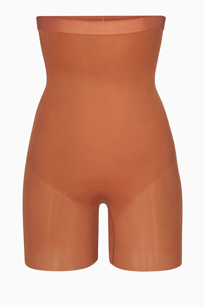 

Barely There Mid-thigh Shorts, Metallic