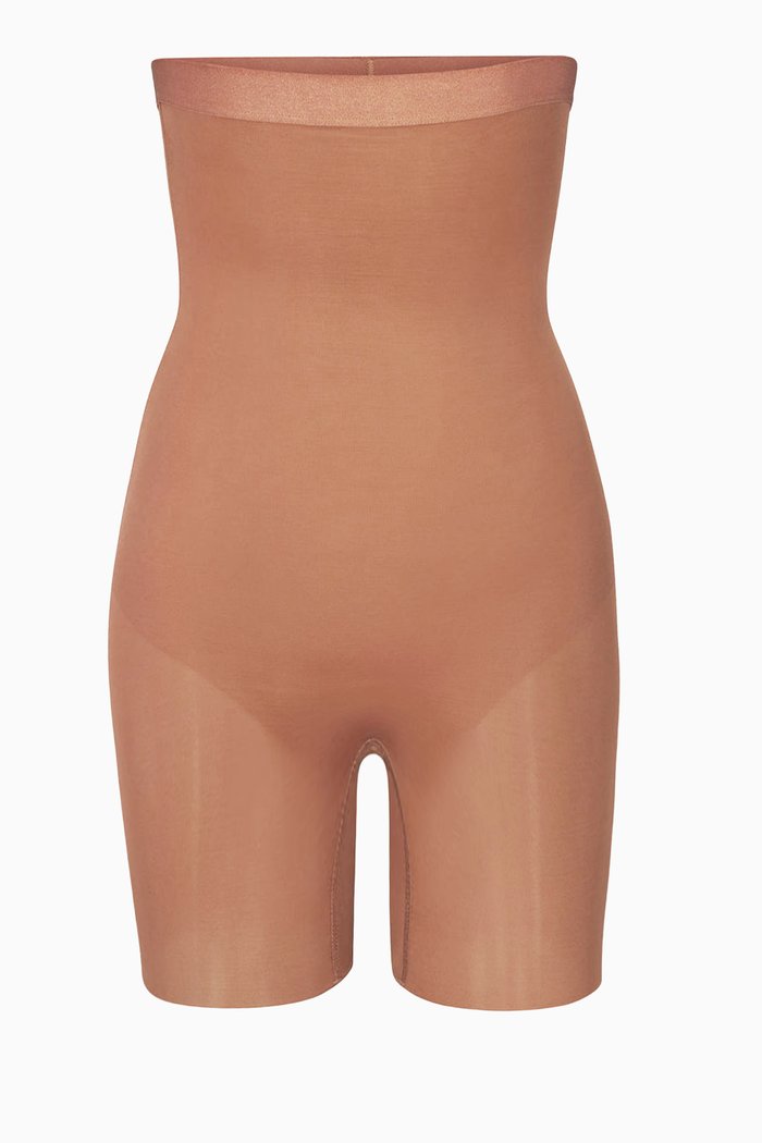 

Barely There Mid-thigh Shorts, Brown