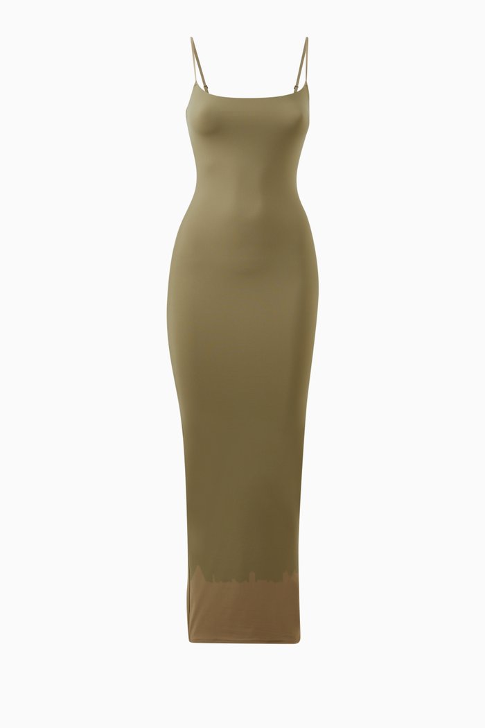 

Fits Everybody Long Slip Dress, Green