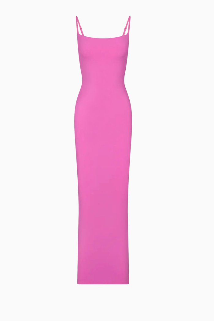 

Fits Everybody Long Slip Dress, Pink
