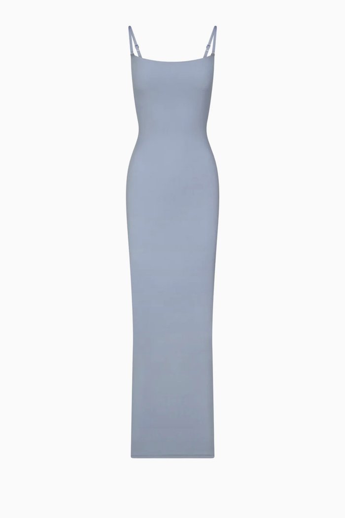 

Fits Everybody Long Slip Dress, Grey