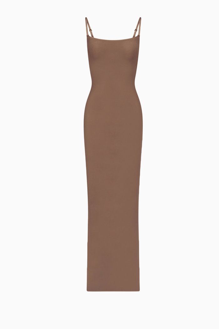

Fits Everybody Long Slip Dress, Neutral