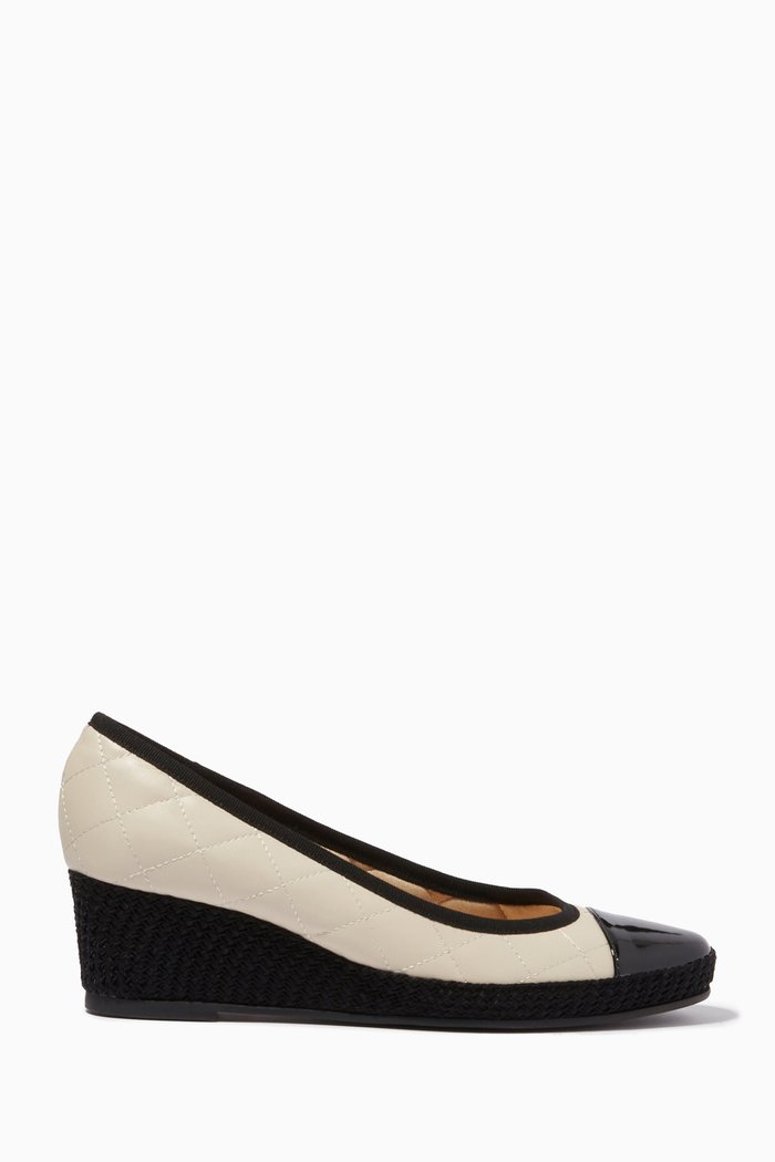 

Wedges in Leather, Neutral