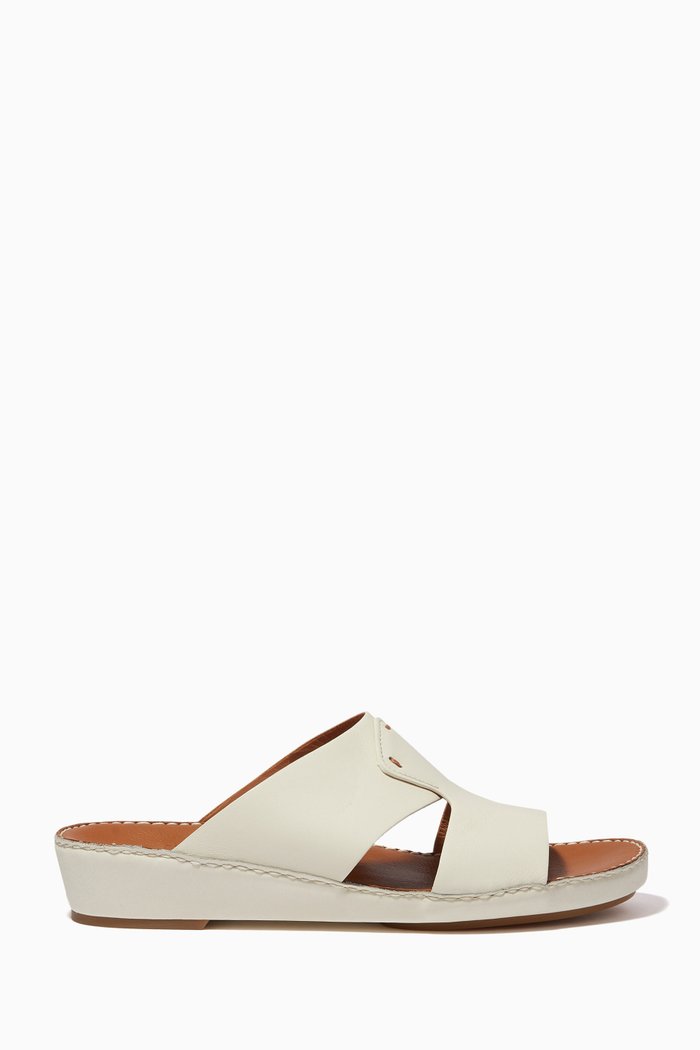 

Slippers in Leather, Neutral