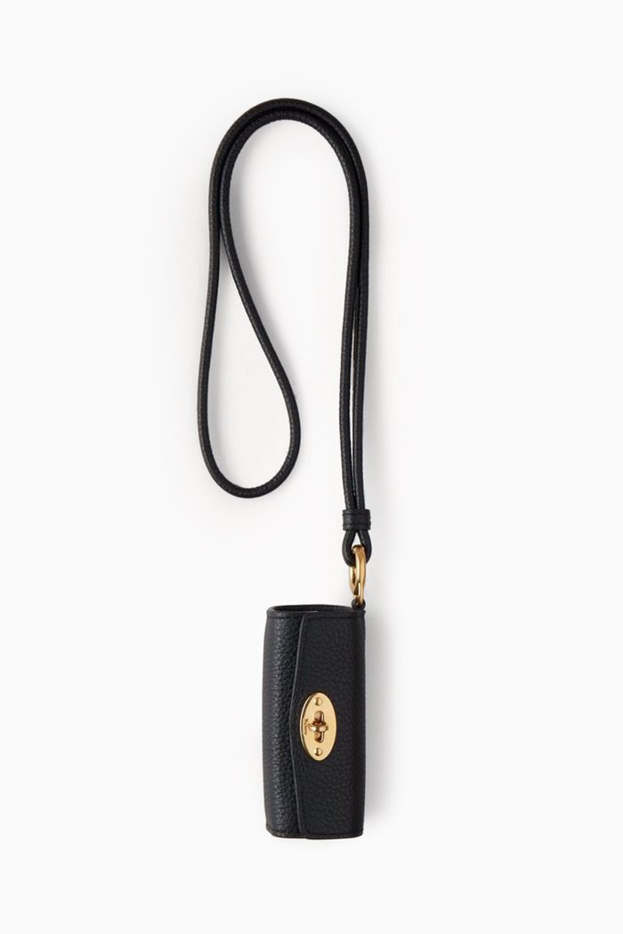 

Lipstick Case in Classic Grain Leather, Black
