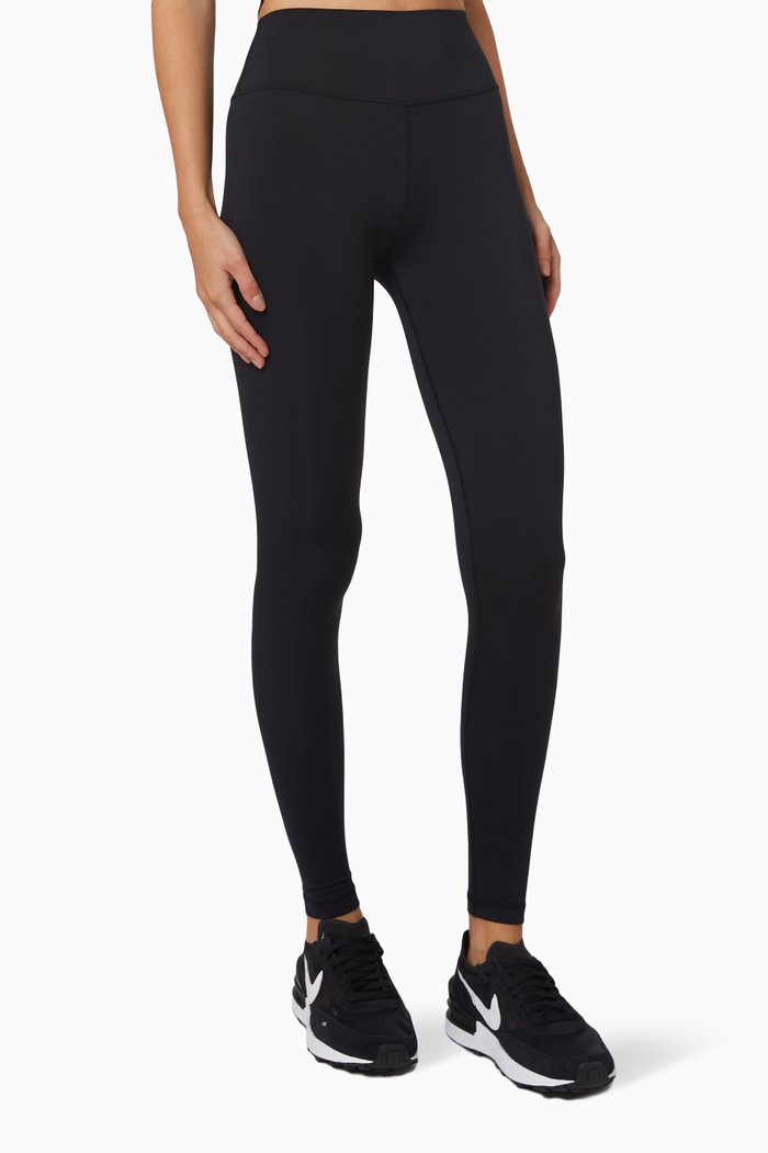 

Elevate Touch Full Length Leggings in Peached Nylon, Black