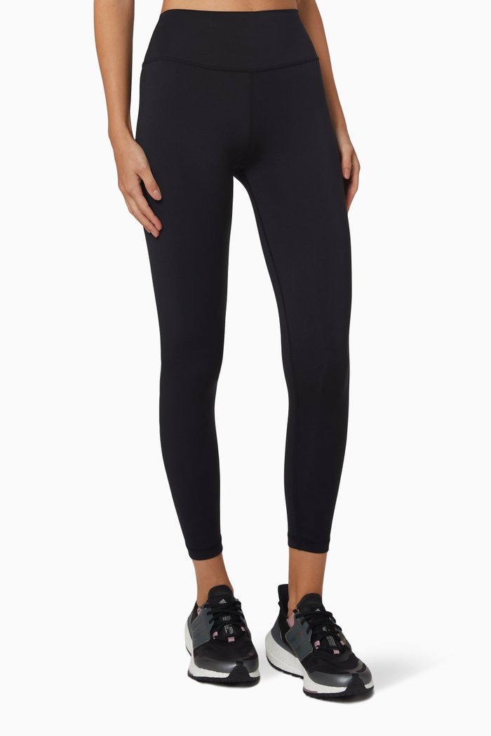 Elevate Touch 7/8 Leggings in Peached Nylon, Black