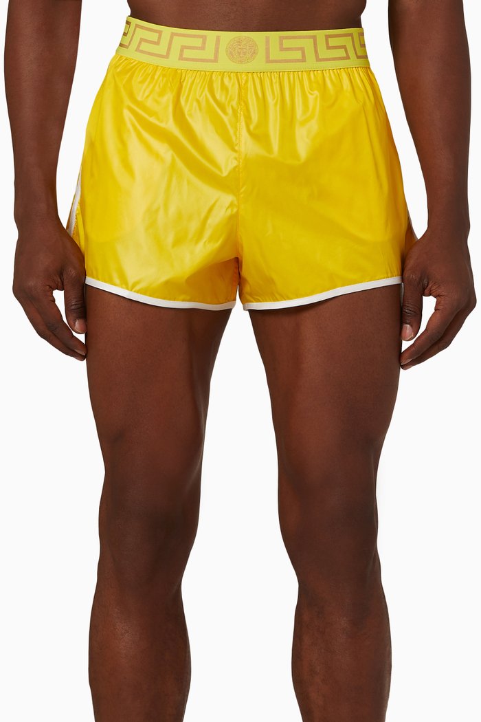 

Greca Border Swim Shorts in Nylon, Multicolour
