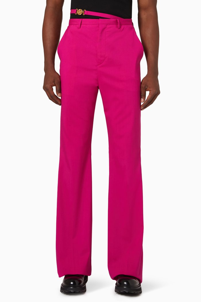 

Formal Pants in Stretch Wool, Pink