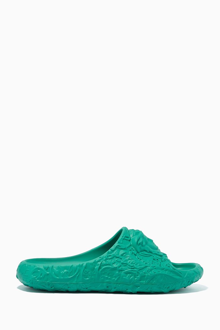 

Medusa Dimensions Pool Slide Sandals in Rubber, Blue