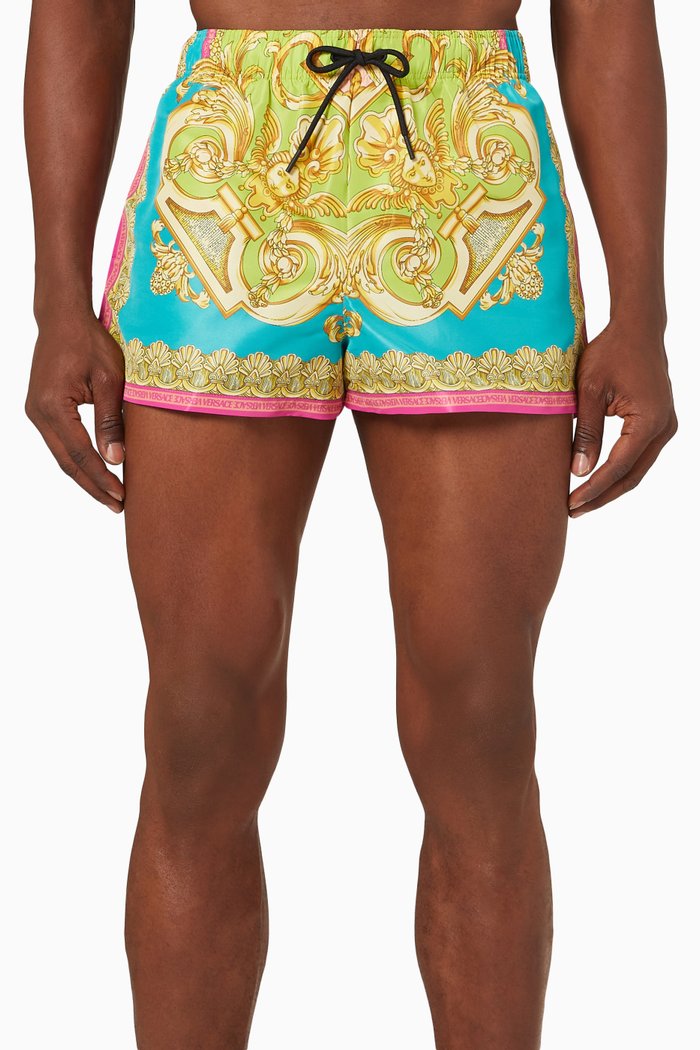

Barocco Goddess Swim Shorts in Nylon, Multicolour