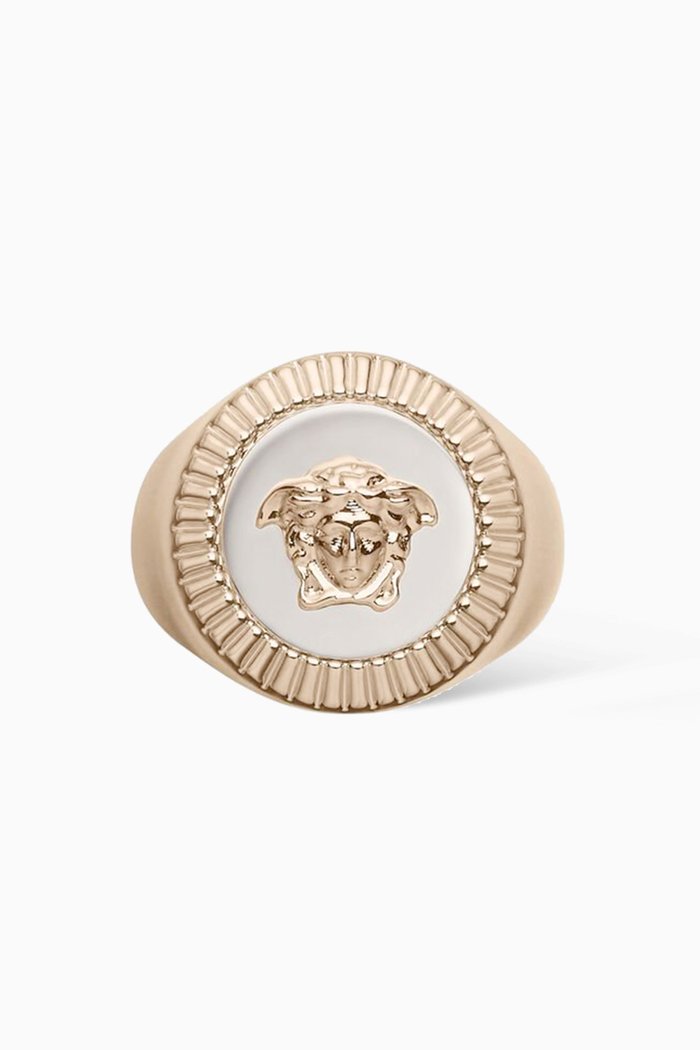 

Medusa Coin Signet Ring, Multicolour