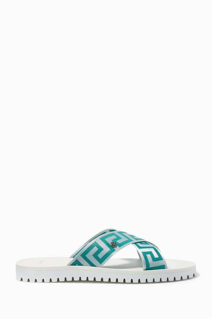 

Greca XStrap Sandals in Foam, Multicolour