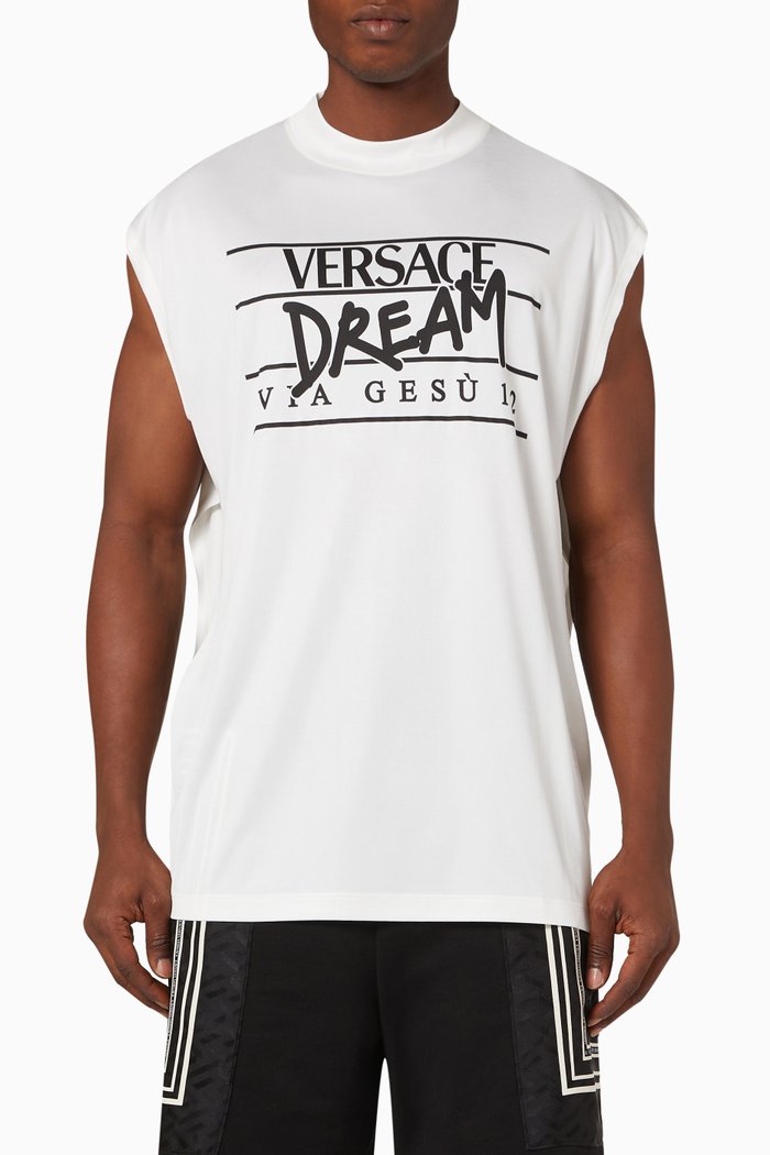 

Dream Logo T-shirt in Jersey, White
