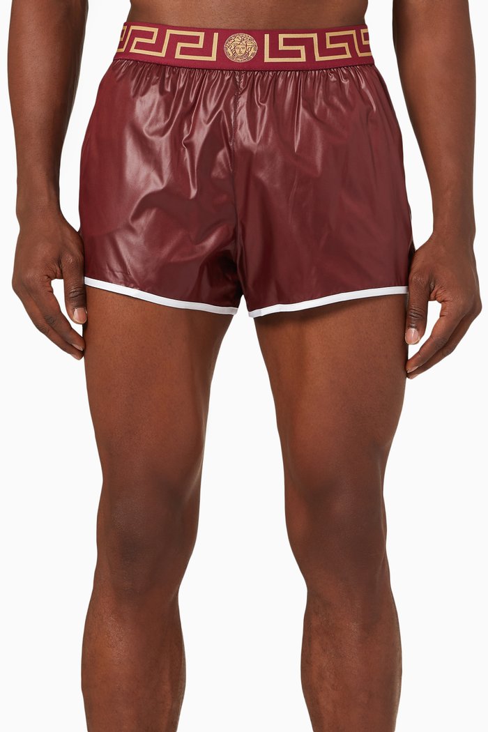 

Greca Border Swim Shorts in Nylon, Multicolour