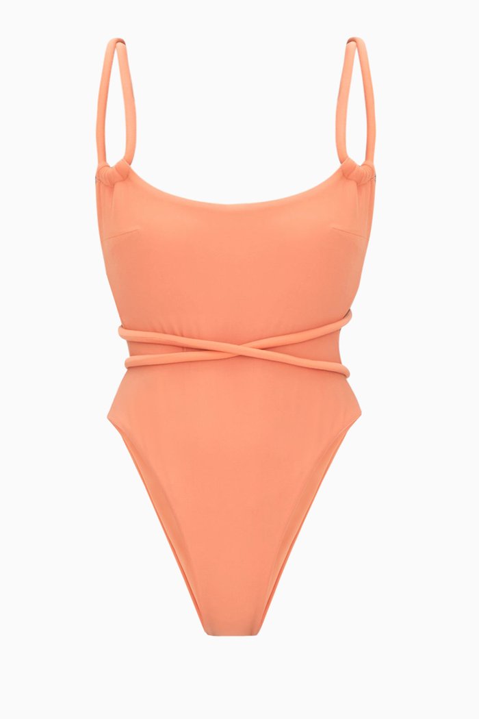 

Lima Swimsuit in Stretch Matte Nylon, Orange