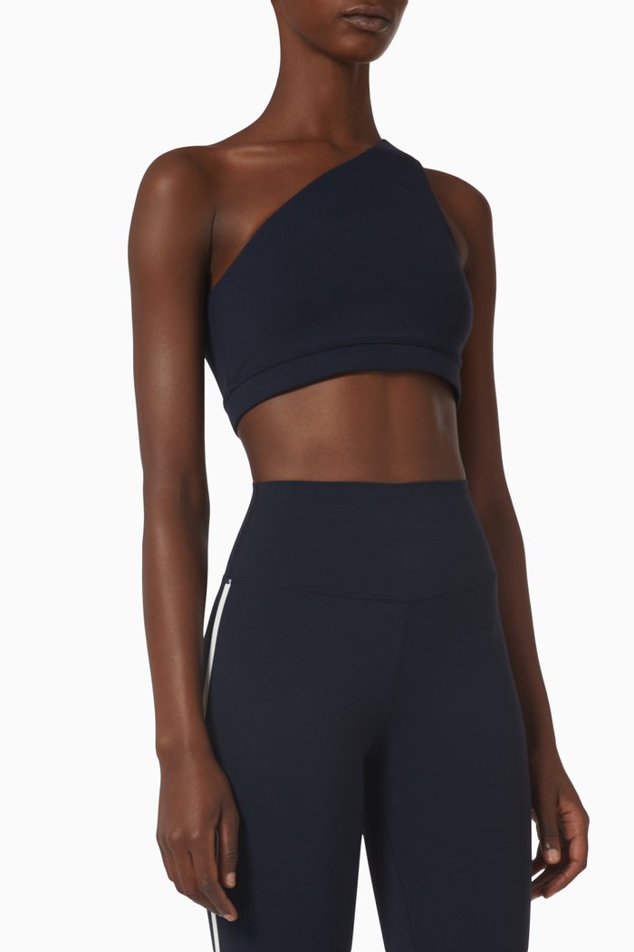 

Airweight Asymmetric Sports Bra in Stretch-nylon, Blue