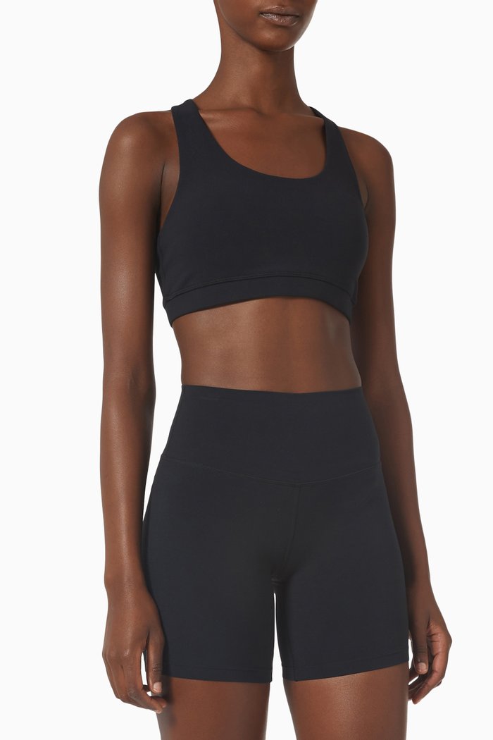 

Airweight Padded Sports Bra in Stretch-nylon, Black