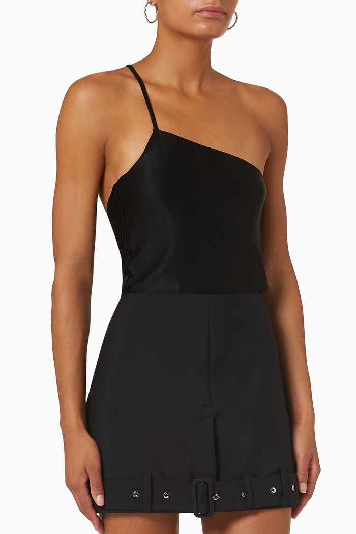 

Tabuk Bodysuit in Stretch Viscose, Black