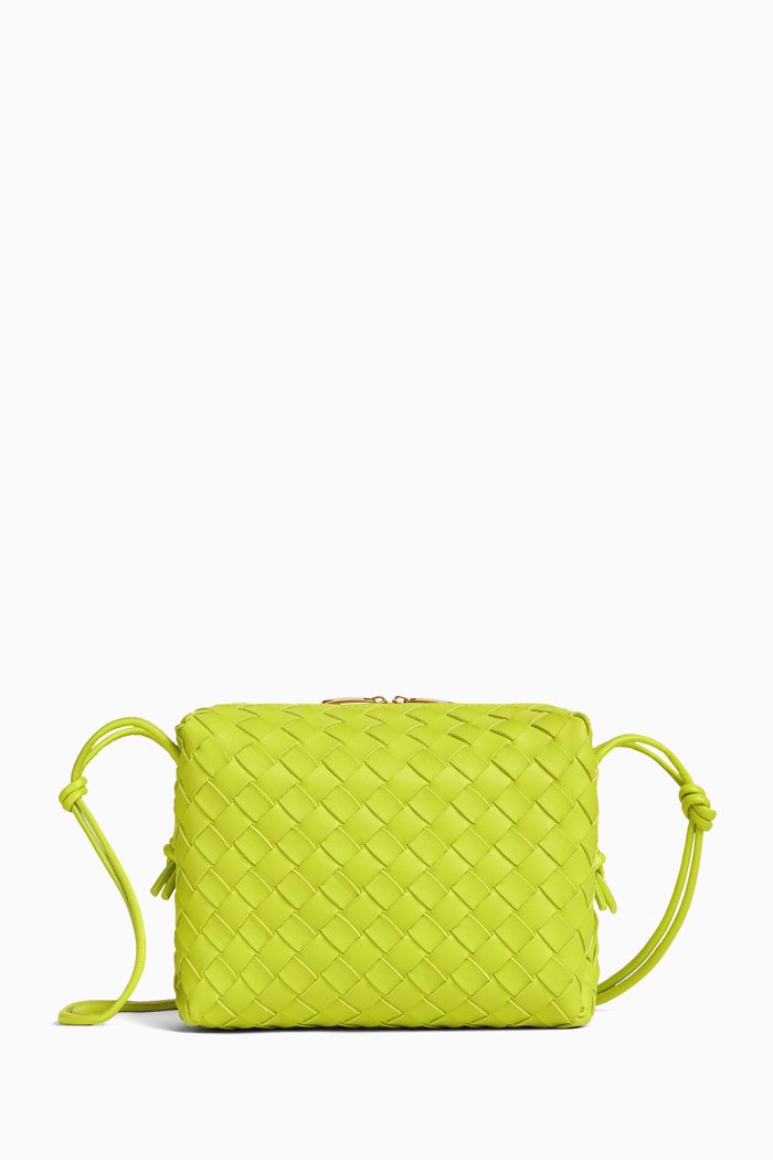 

Loop Small Crossbody Bag in Intrecciato Nappa, Green