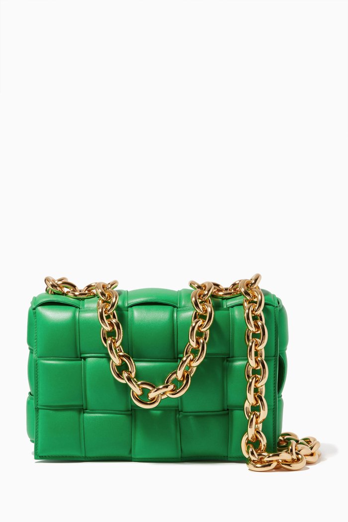 

The Chain Cassette Bag in Nappa, Green