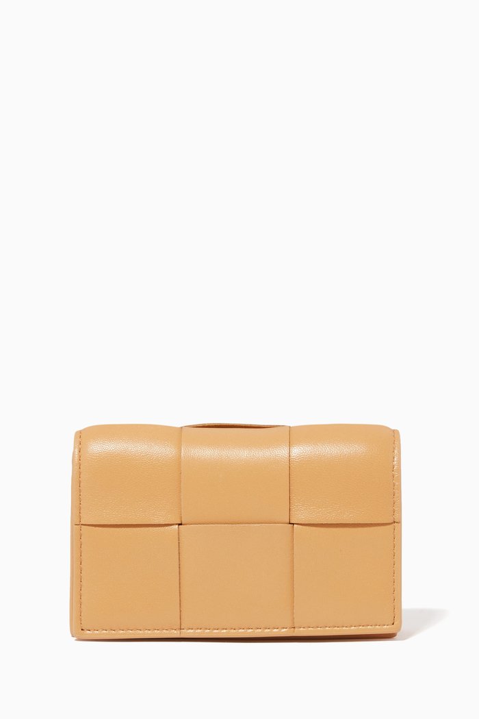 

Card Case in Intrecciato Nappa, Neutral