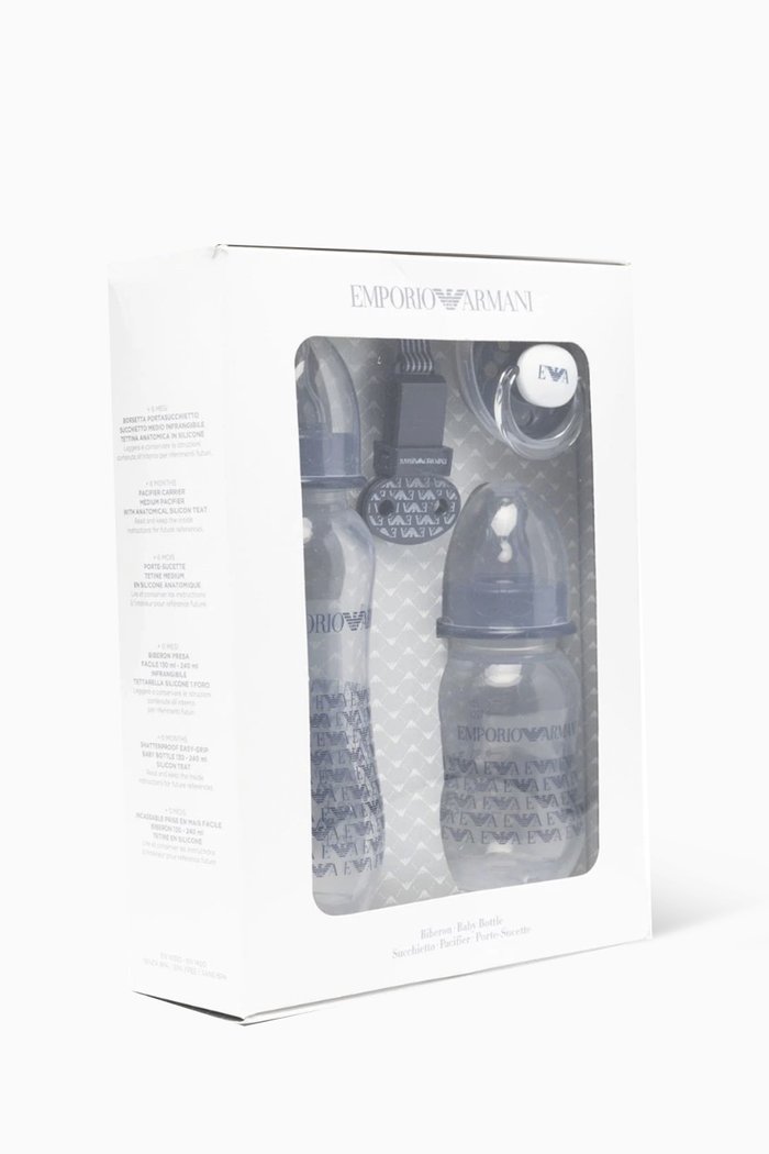 

Infant Care Bottles & Pacifier Set, Blue