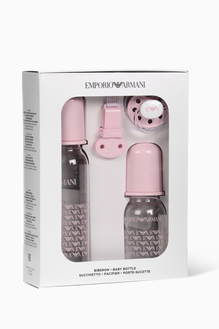 

Infant Care Bottles & Pacifier Set, Pink
