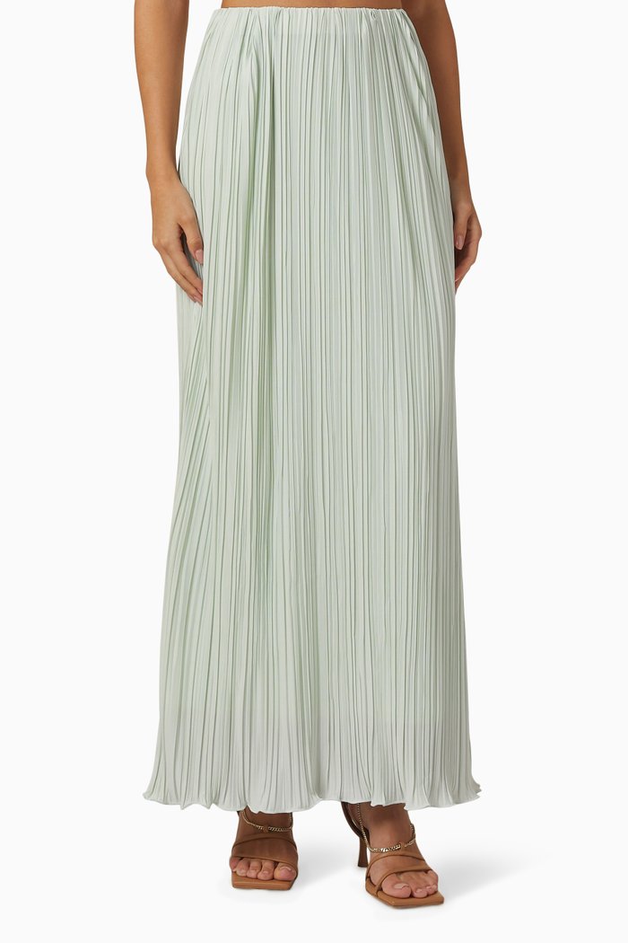 

Adeline Skirt in Textured Crinkle Fabric, Blue