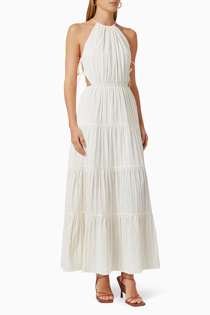 Kendall Dress in Cotton, Neutral