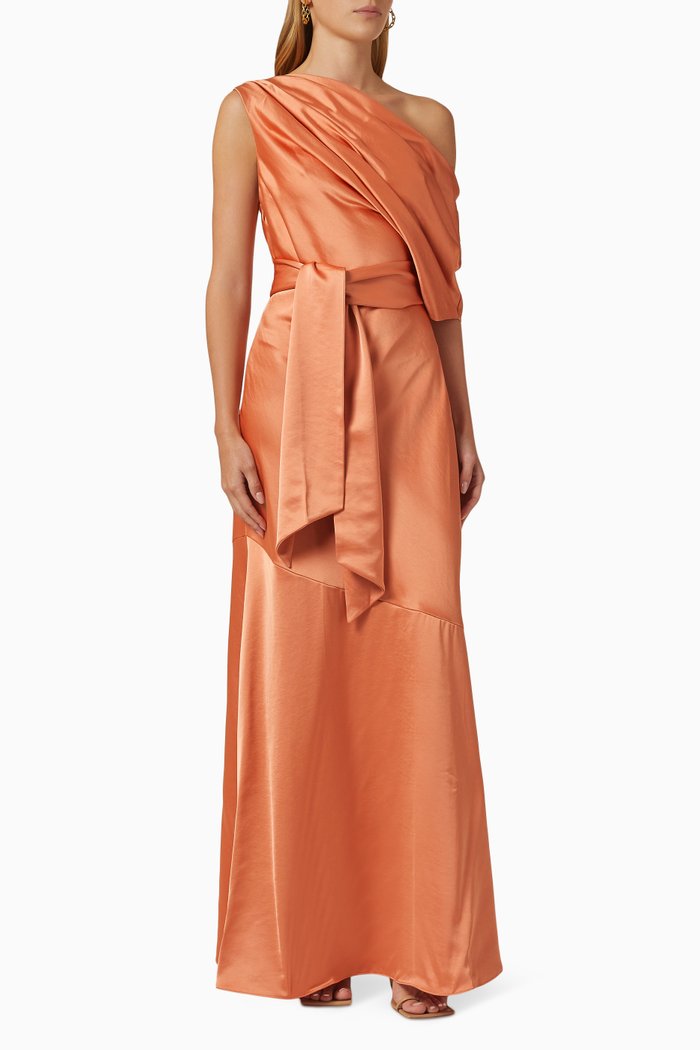 

Erica Dress in Viscose Rayon, Orange