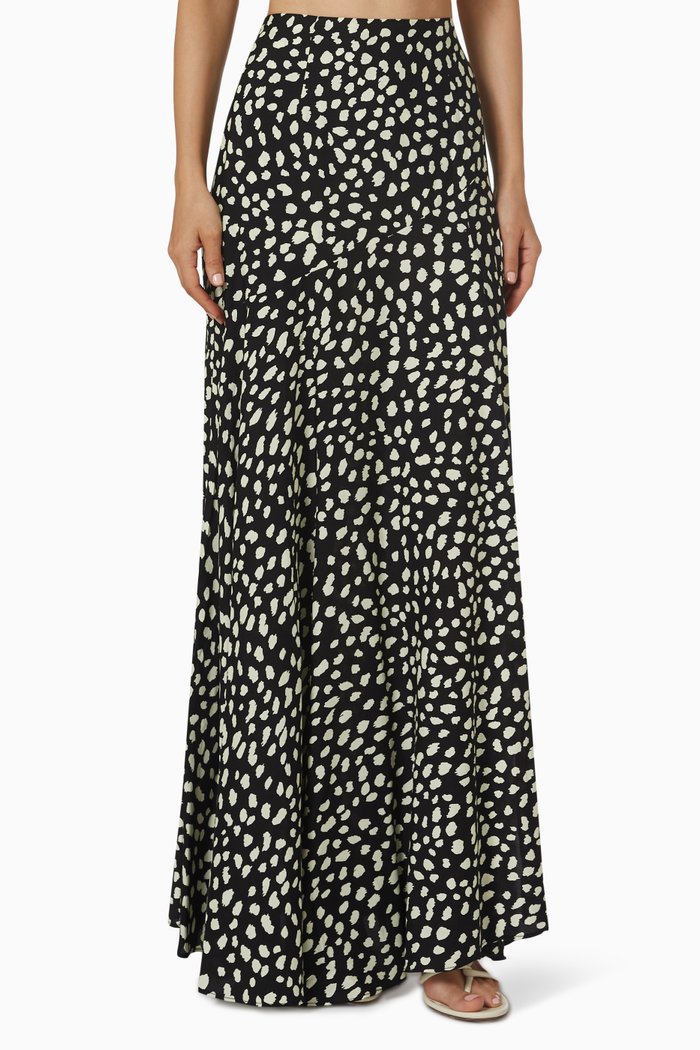 Catalina Maxi Skirt, Black