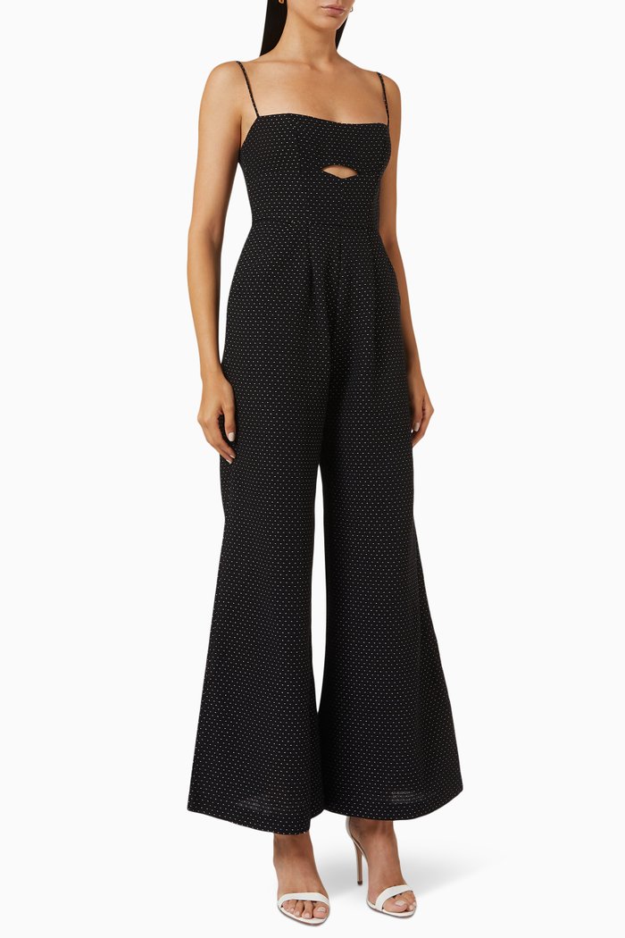 

Aura Jumpsuit in Cotton, Black