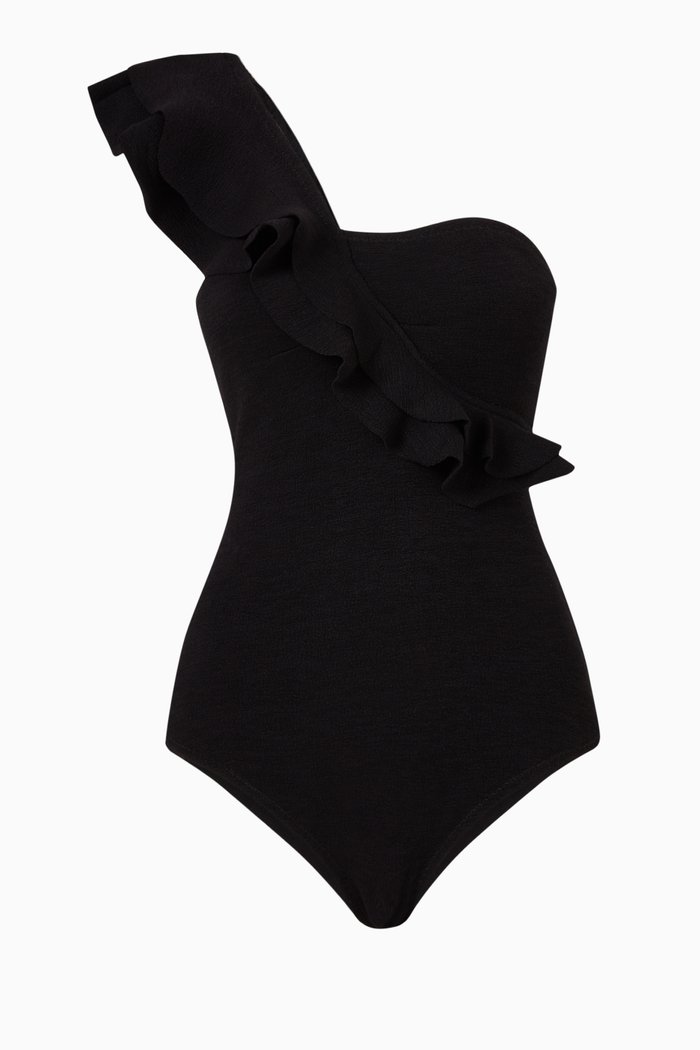 

Siola Swimsuit in Stretch Nylon, Black