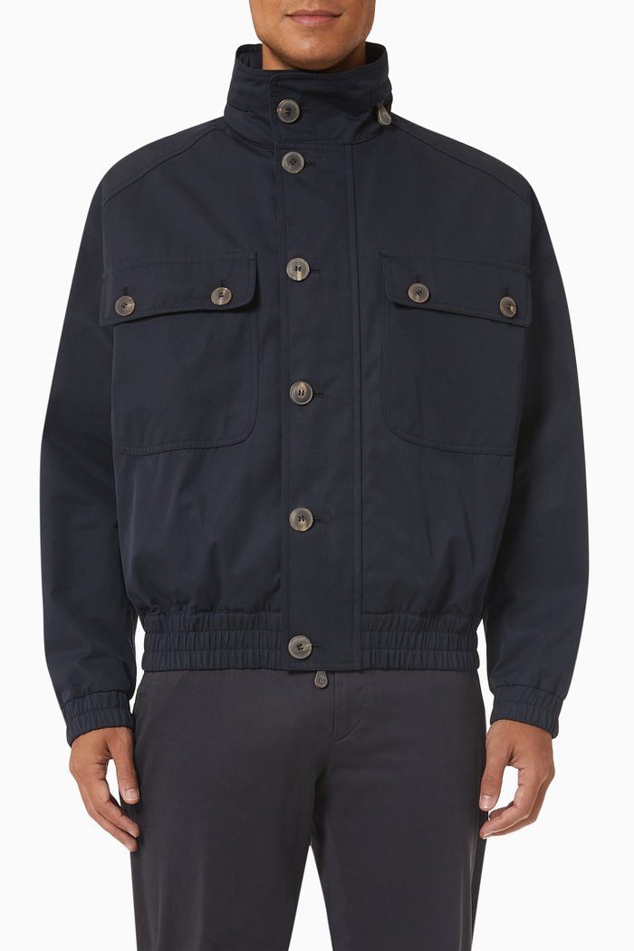 

Jacket in Gabardine, Blue