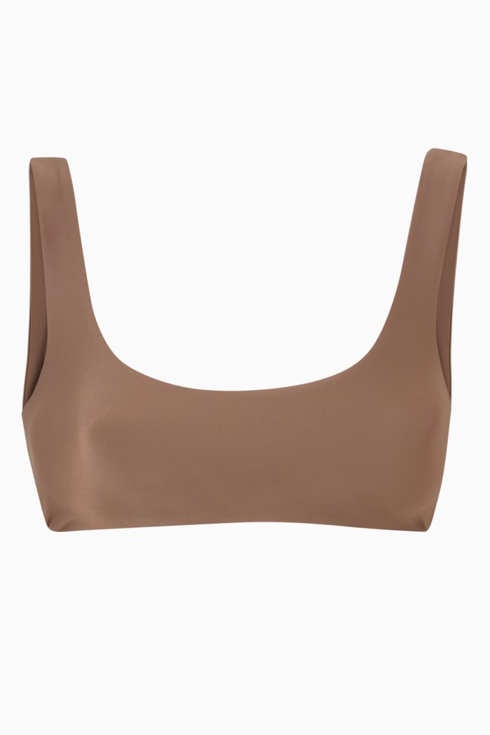 

Rounded Edges Bikini Top in LYCRA®, Neutral