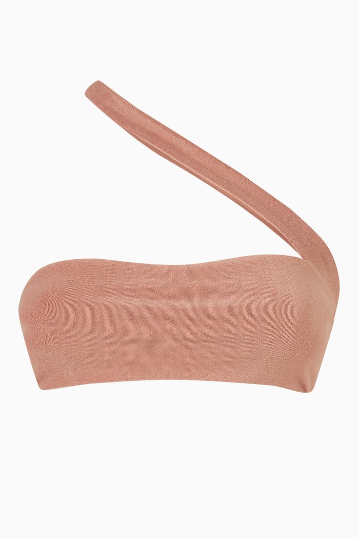 Halo Bikini Top in LYCRA®, Brown