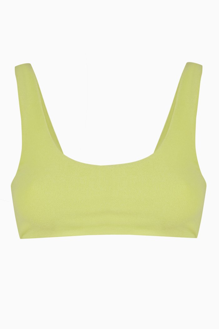

Rounded Edges Bikini Top in LYCRA®, Yellow