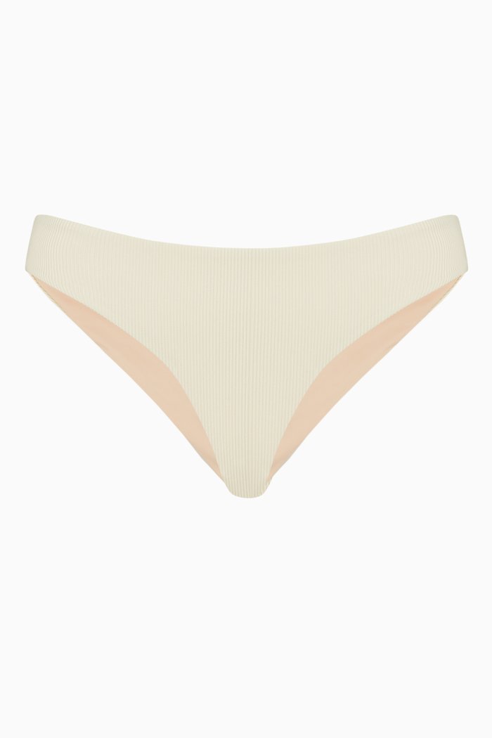 

Lure Bikini Bottoms in Ribbed LYCRA®, Neutral