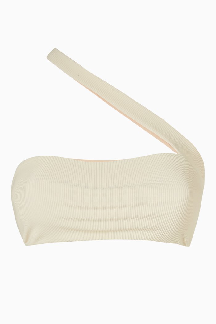 

Halo Bikini Top in Ribbed LYCRA®, Neutral