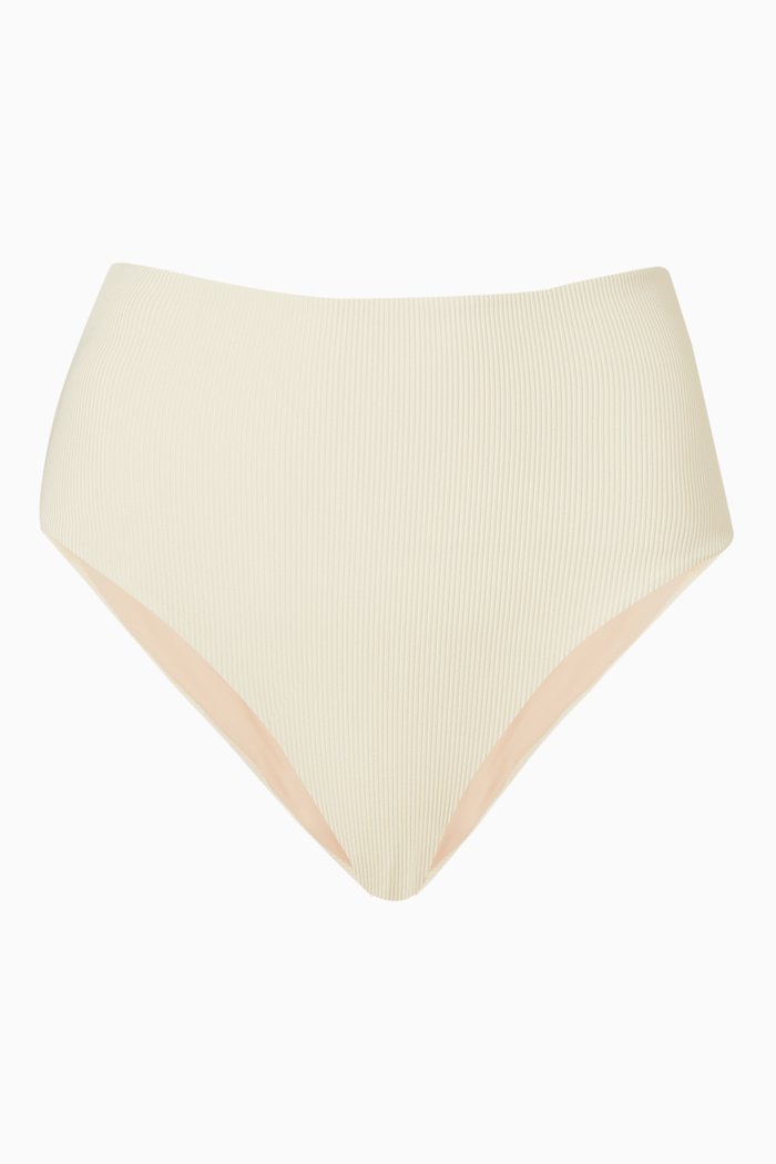

Bound Bikini Bottoms in Ribbed LYCRA®, Neutral