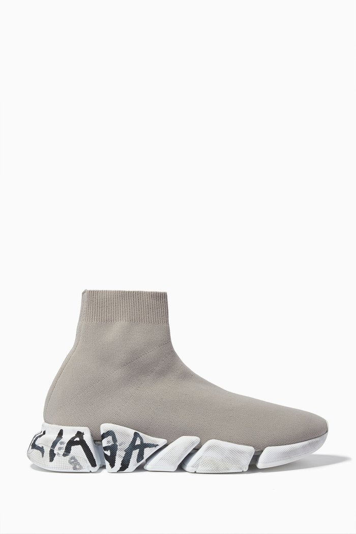 

Speed 2.0 Graffiti Sneakers in Recycled Knit, Grey