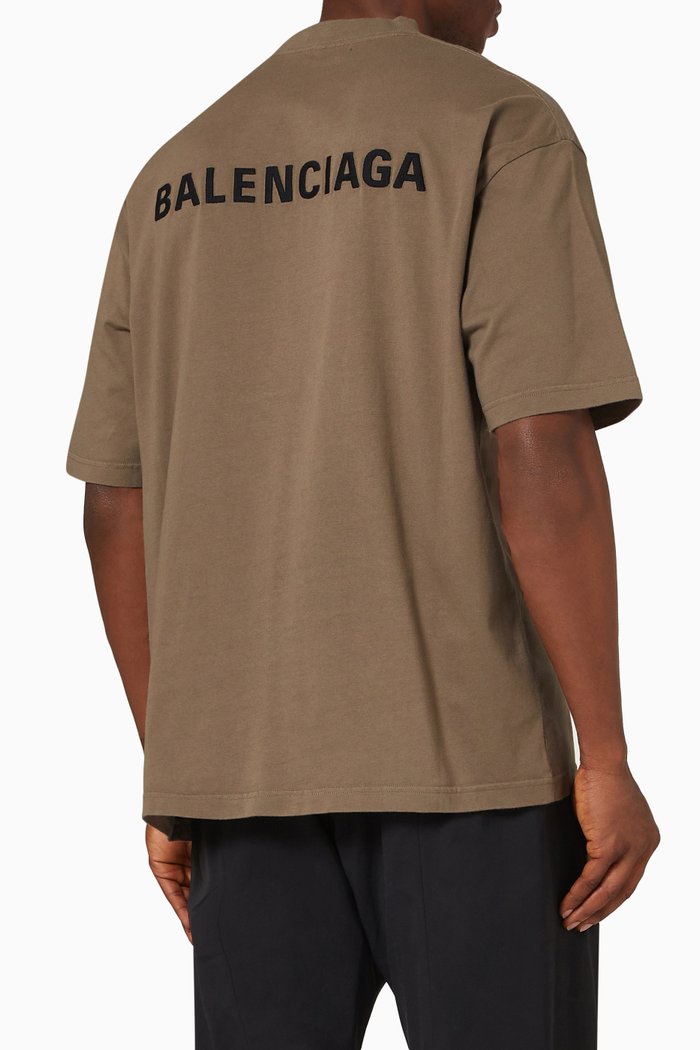 

Logo Regular Fit T-shirt in Vintage Cotton Jersey, Neutral