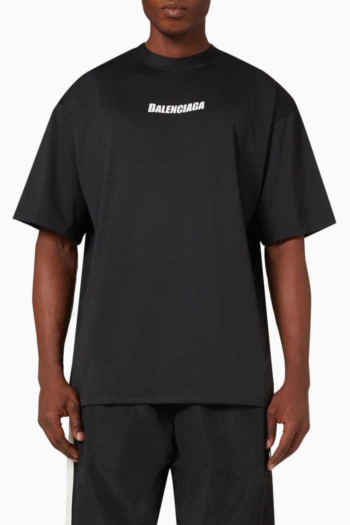 

Swim T-shirt in Technical Mesh, Black
