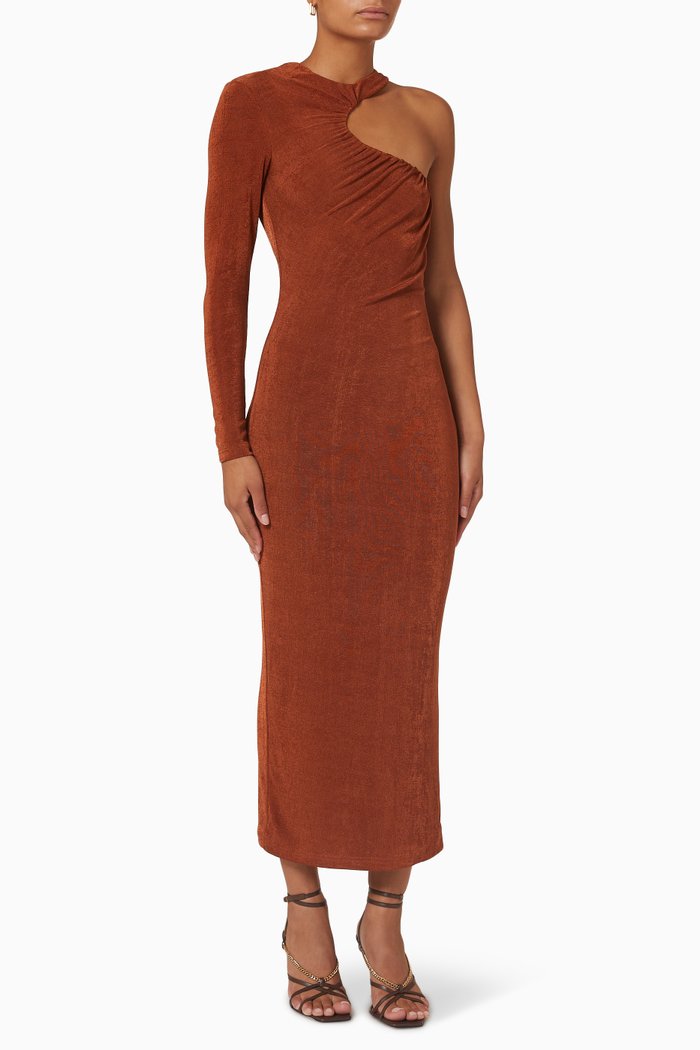 

Asher Dress in Jersey, Brown
